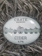 1 X Crate Brewery Cider 4.7% Pump Badge Fish Eye Used