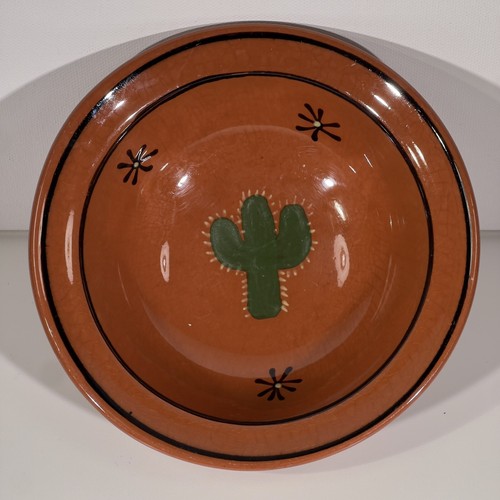Rowe pottery redware soup - pottery,