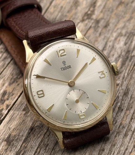 Tudor solid 9ct gold - , mens
