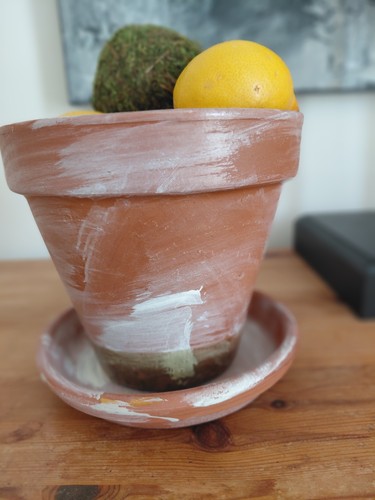 Hand painted terracotta - hand-painted,