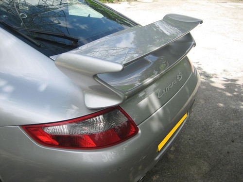 Gt3 fiber glass rear - rear, spoiler