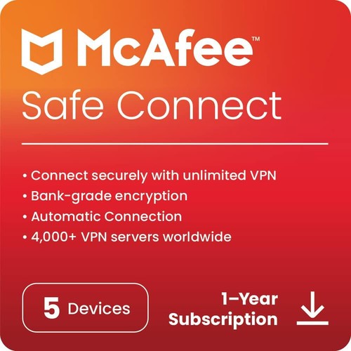 Mcafee safe connect - safe, unlimited