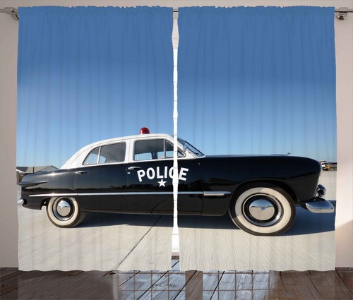 American curtains old police - american,