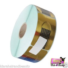 50 GOLD NAIL FORMS SCULPTING GUIDE ACRYLIC UV GEL TIP EXTENSION NAIL ART