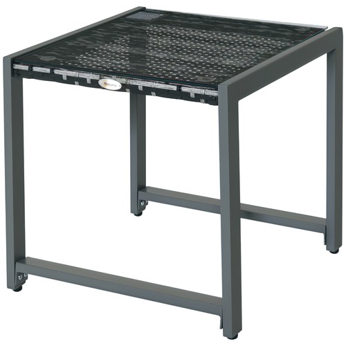 Outsunny rattan end table - rattan,