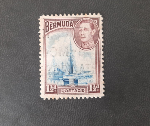 Bermuda king george d - vi, 1½d