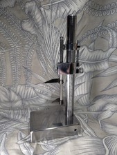 Vintage Handmade Bench Height Gauge For Marking Off. Boxed. 1966 All Heavy Metal