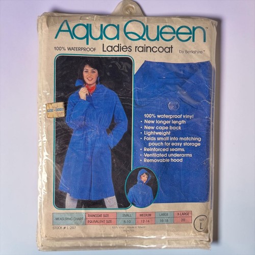 Aqua queen vintage clear vinyl - aqua,