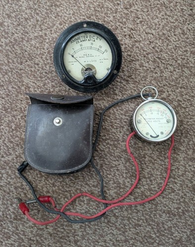 Vintage pocket voltmeter and - pocket,