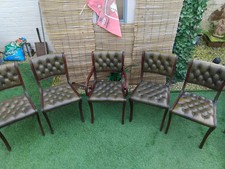 5, Beresford And Hicks Dining Chairs (Inc Carver)