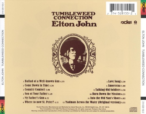 Elton john tumbleweed - john,