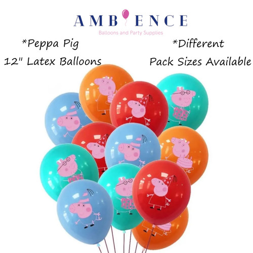 Peppa pig party balloons - peppa,