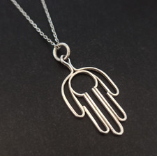 Sterling Silver Hamsa Necklace