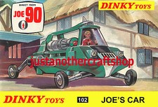 Dinky Joe's Car Joe 90 Gerry Anderson A4 Size 102 Poster Leaflet Shop Sign 1969