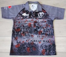 ARU British Army Rugby Shirt - Samurai Medium Jersey Poppy Top World War is Over