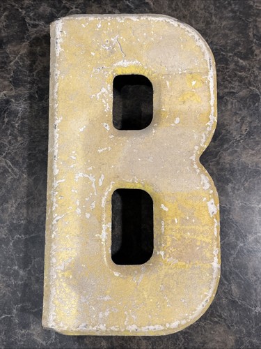 Vintage metal letter - metal,