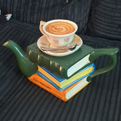 Ceramic novelty books - novelty, teapot
