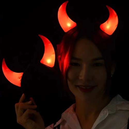 Halloween led devil horns - halloween,