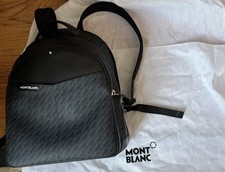 Montblanc M_Gram 4810 Men's Logo-Embossed Leather Backpack - Blue/Black (127411)