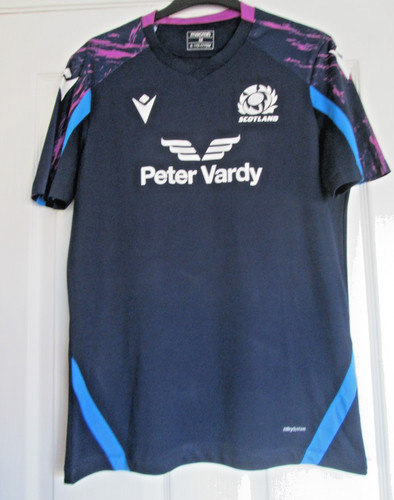 Scotland top macron blue mens - macron,