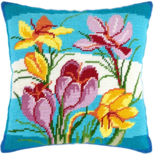Diy needlepoint pillow kit - diy,