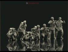 British Airborne  Ww2 Full Set Soldiers 1/35th Resin Printed