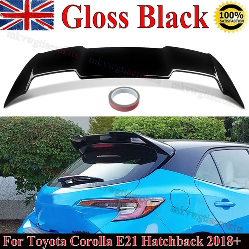 Gloss black style rear roof - black, v