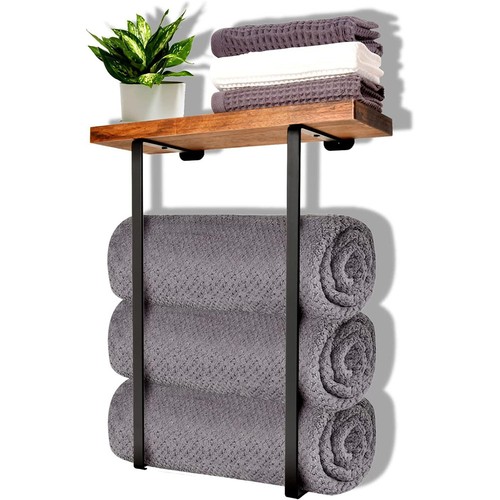 Wall mounted towel - wall, rack