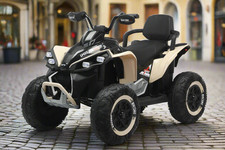 Extra Long 24V XXL Kids Electric Ride on Quad Bike ATV Renegade in KHAKI