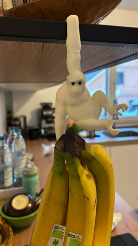 Novelty gorilla banana - banana, hook