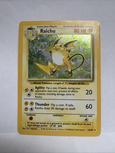 Raichu 014 102 base - raichu, 014/102