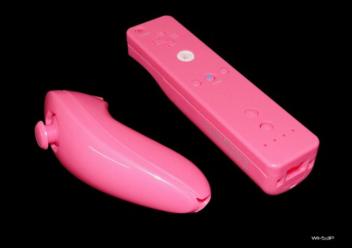 Hot pink remote - hot, nunchuck