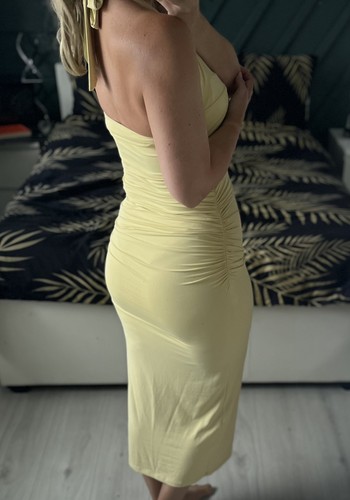 Zara yellow tie halter - zara,