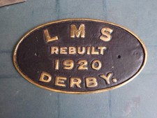 LMS Derby Steam Loco Plate