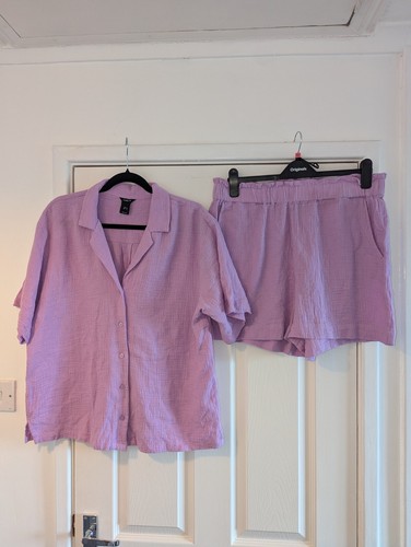 Lindex lilac crinkle shirt - lilac,