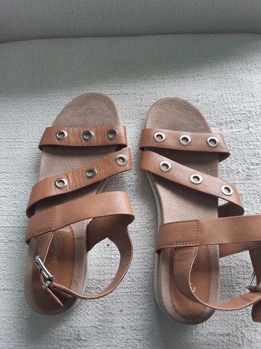 Sandals brown leather - brown,