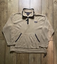 Patagonia Beige 1/4 Zip Pocket