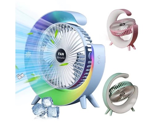 Fan led desk portable - led, 3