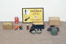 Vintage inhalers doctors items old inhaler medicine Rybar inhaler advert props