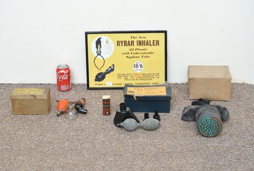 Vintage inhalers doctors items