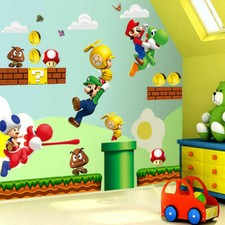 3D super mario wall stickers