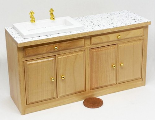 Dolls house sink unit - dolls,