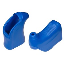 BRAKE LEVER HOODS PAIR BLUE