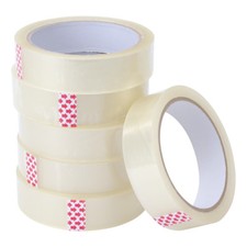 12 ROLLS OF CLEAR 1" 25MM x