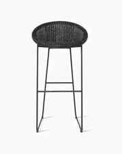 Joe Bar Stool Black Sled Frame