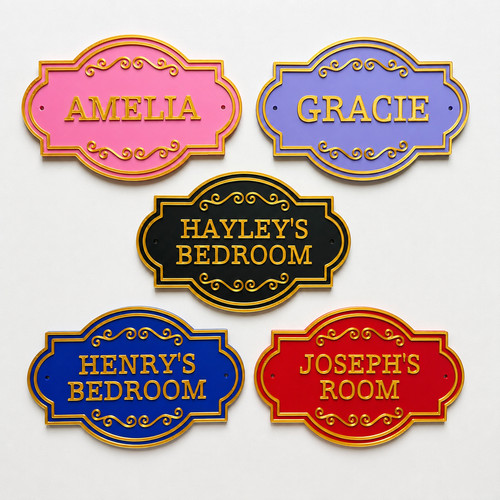 Personalised kids name door - personalised,