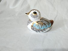 Royal Crown Derby Paperweight Collectors Guild Duckling 2010 First Quality Gold 