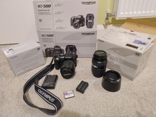 Olympus E-500 Digital SLR Camera with Double Zoom Kit Case And 2 Batteries