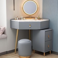 Corner Makeup Vanity Desk Set