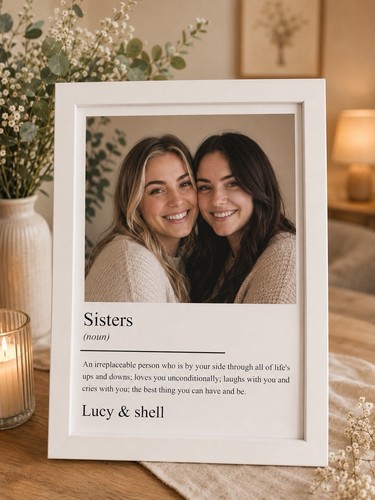 Sister photo frame - sister,